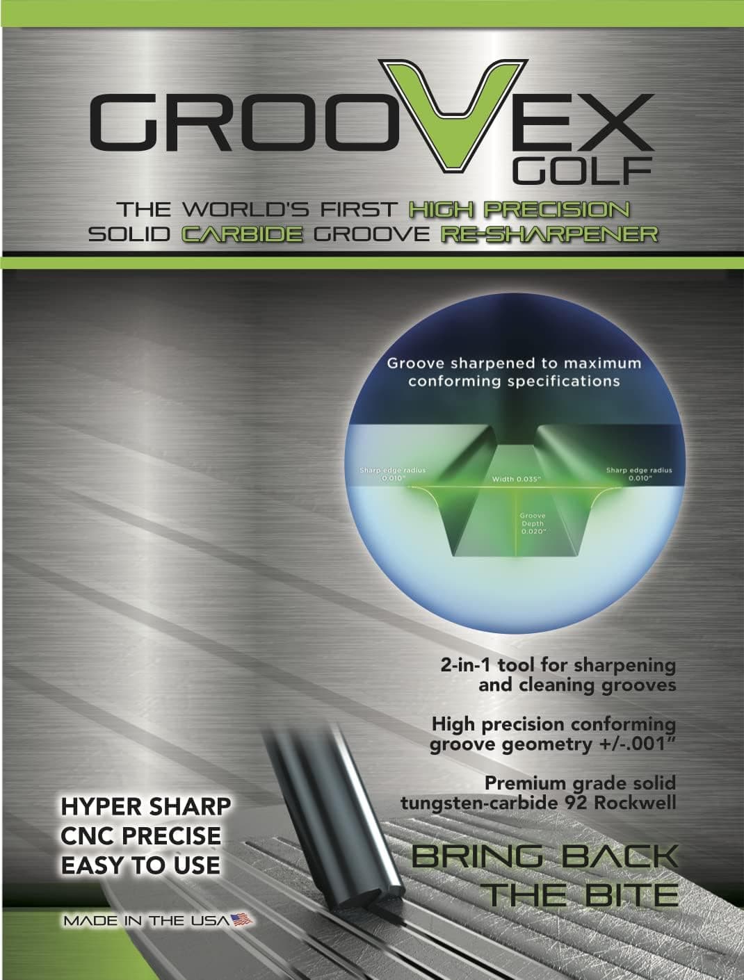 GrooVex Golf packaging front